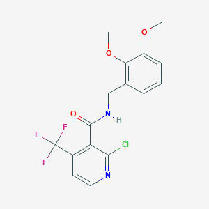 2-chloro-N-(2,3-dimethoxybenzyl)-4-(trifluoromethyl)nicotinamide