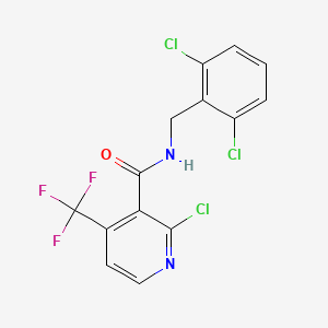 2-chloro-N-(2,6-dichlorobenzyl)-4-(trifluoromethyl)nicotinamide