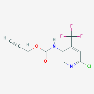 1-methylprop-2-ynyl N-[6-chloro-4-(trifluoromethyl)pyridin-3-yl]carbamate