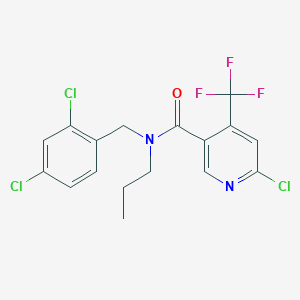 molecular formula C17H14Cl3F3N2O B3042835 N3-(2,4-dichlorobenzyl)-N3-propyl-6-chloro-4-(trifluoromethyl)nicotinamide CAS No. 680213-98-3