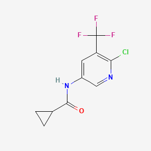 N1-[6-chloro-5-(trifluoromethyl)-3-pyridyl]cyclopropane-1-carboxamide
