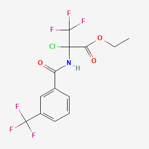 Ethyl 2-chloro-3,3,3-trifluoro-2-{[3-(trifluoromethyl)benzoyl]amino}propanoate