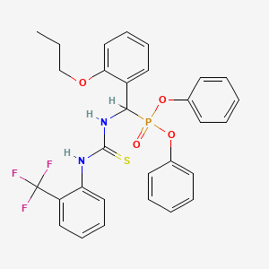1-[Diphenoxyphosphoryl-(2-propoxyphenyl)methyl]-3-[2-(trifluoromethyl)phenyl]thiourea
