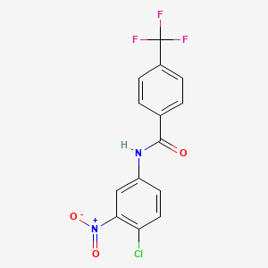 molecular formula C14H8ClF3N2O3 B3042863 N1-(4-chloro-3-nitrophenyl)-4-(trifluoromethyl)benzamide CAS No. 680215-08-1