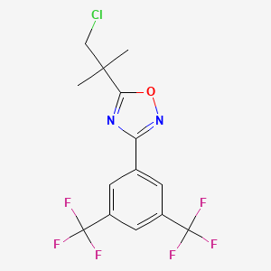 3-[3,5-Bis(trifluoromethyl)phenyl]-5-(2-chloro-1,1-dimethylethyl)-1,2,4-oxadiazole