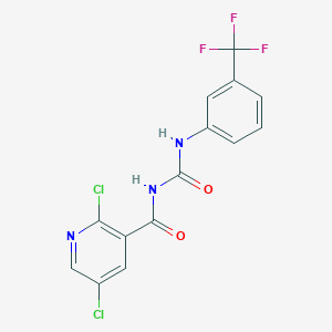 N-[(2,5-dichloro-3-pyridyl)carbonyl]-N'-[3-(trifluoromethyl)phenyl]urea