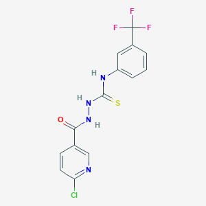 N1-[3-(trifluoromethyl)phenyl]-2-[(6-chloro-3-pyridyl)carbonyl]hydrazine-1-carbothioamide