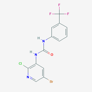 N-(5-bromo-2-chloro-3-pyridyl)-N'-[3-(trifluoromethyl)phenyl]urea