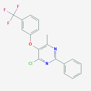4-Chloro-6-methyl-2-phenyl-5-[3-(trifluoromethyl)phenoxy]pyrimidine