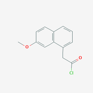 molecular formula C13H11ClO2 B3042974 2-(7-Methoxynaphthalen-1-yl)acetyl chloride CAS No. 6836-23-3