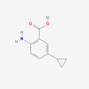 molecular formula C10H11NO2 B3042977 2-Amino-5-cyclopropylbenzoic acid CAS No. 68701-47-3