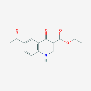 Ethyl 6-acetyl-1,4-dihydro-4-oxoquinoline-3-carboxylate