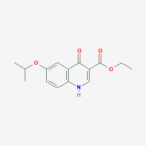 molecular formula C15H17NO4 B3042991 Ethyl 1,4-dihydro-6-isopropoxy-4-oxoquinoline-3-carboxylate CAS No. 692764-09-3