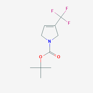 molecular formula C10H14F3NO2 B3042992 tert-butyl 3-(Trifluoromethyl)-2,5-dihydro-1H-pyrrole-1-carboxylate CAS No. 693826-97-0