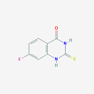 molecular formula C8H5FN2OS B3042999 7-Fluoro-2-mercaptoquinazolin-4(3H)-one CAS No. 69661-43-4