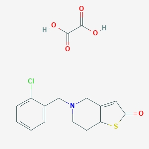 molecular formula C16H16ClNO5S B030430 2-Oxo Ticlopidine Oxalic Acid Salt CAS No. 89481-79-8