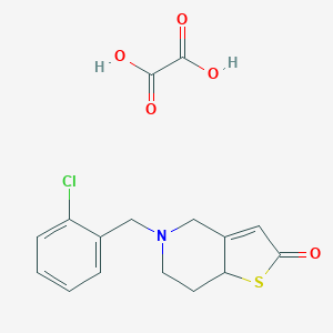 molecular formula C16H16ClNO5S B030430 5-[(2-Chlorophenyl)methyl]-4,6,7,7a-tetrahydrothieno[3,2-c]pyridin-2-one;oxalic acid CAS No. 89481-79-8