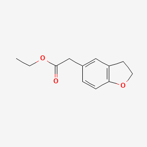 molecular formula C12H14O3 B3043007 Ethyl 2,3-dihydro-1-benzofuran-5-ylacetate CAS No. 69999-18-4