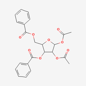 molecular formula C23H22O9 B3043027 1,2-Diacetyl-3,5-dibenzoyl-d-ribose CAS No. 71080-18-7