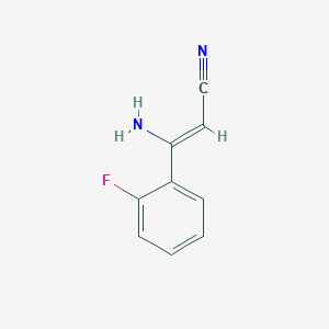 molecular formula C9H7FN2 B3043031 (Z)-3-Amino-3-(2-fluorophenyl)acrylonitrile CAS No. 71682-84-3