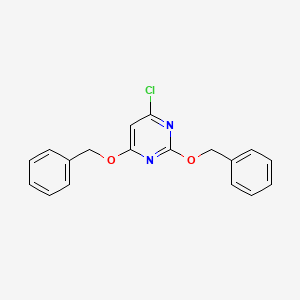 molecular formula C18H15ClN2O2 B3043035 2,4-bis(Benzyloxy)-6-chloropyrimidine CAS No. 71885-71-7