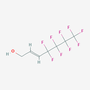 molecular formula C7H5F9O B3043037 1H,1H,2H,3H-Nonafluorohept-2-en-1-ol CAS No. 72016-05-8
