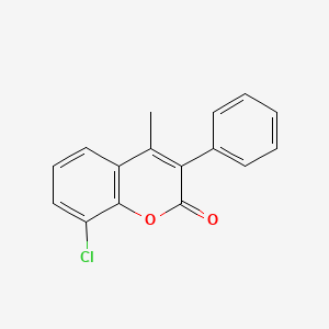 molecular formula C16H11ClO2 B3043038 8-Chloro-4-methyl-3-phenylcoumarin CAS No. 720672-82-2