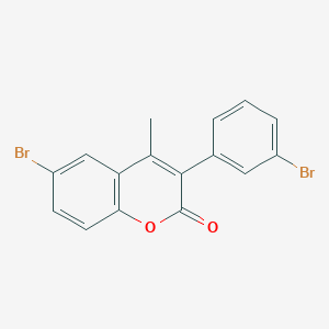B3043047 6-Bromo-3-(3-bromophenyl)-4-methylchromen-2-one CAS No. 720673-18-7
