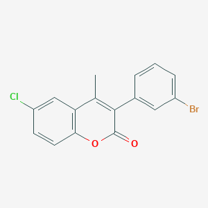 3-(3-Bromophenyl)-6-chloro-4-methylchromen-2-one
