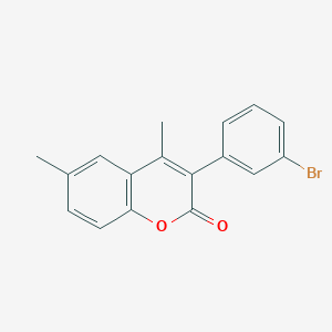 3-(3-Bromophenyl)-4,6-dimethylchromen-2-one