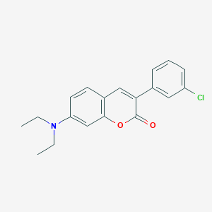 molecular formula C19H18ClNO2 B3043068 3-(3'-Chlorophenyl)-7-diethylaminocoumarin CAS No. 720674-50-0