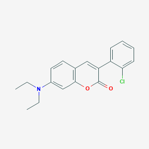 molecular formula C19H18ClNO2 B3043072 3-(2-Chlorophenyl)-7-(diethylamino)coumarin CAS No. 720674-79-3