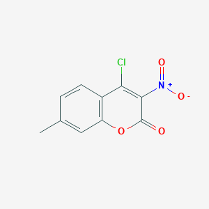 molecular formula C10H6ClNO4 B3043083 4-Chloro-7-methyl-3-nitrocoumarin CAS No. 720676-48-2