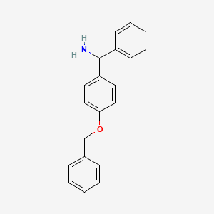 molecular formula C20H19NO B3043142 (4-(Benzyloxy)phenyl)(phenyl)methanamine CAS No. 748769-35-9