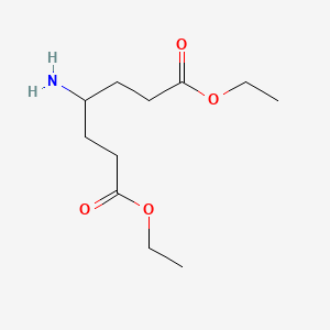 molecular formula C11H21NO4 B3043162 Diethyl 4-aminoheptanedioate CAS No. 759438-10-3