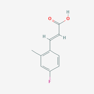 molecular formula C10H9FO2 B3043180 4-Fluoro-2-methylcinnamic acid CAS No. 773129-48-9
