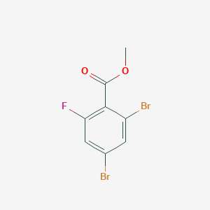 molecular formula C8H5Br2FO2 B3043181 Methyl 2,4-dibromo-6-fluorobenzoate CAS No. 773134-10-4