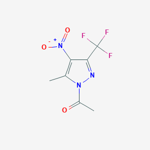 1-Acetyl-5-methyl-4-nitro-3-(trifluoromethyl)-1H-pyrazole