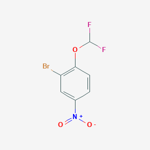 molecular formula C7H4BrF2NO3 B3043274 2-Bromo-1-(difluoromethoxy)-4-nitrobenzene CAS No. 83189-97-3