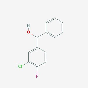 molecular formula C13H10ClFO B3043301 (3-Chloro-4-fluorophenyl)(phenyl)methanol CAS No. 842140-64-1