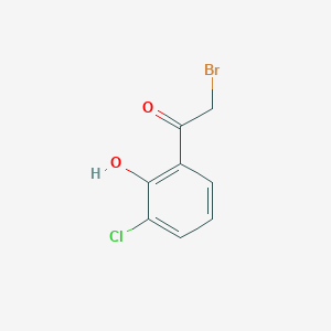 molecular formula C8H6BrClO2 B3043304 3-Chloro-2-hydroxyphenacyl bromide CAS No. 84320-78-5