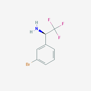 molecular formula C8H7BrF3N B3043307 (1R)-1-(3-Bromophenyl)-2,2,2-trifluoroethylamine CAS No. 843608-54-8