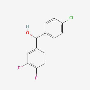 molecular formula C13H9ClF2O B3043308 4-Chloro-3',4'-difluorobenzhydrol CAS No. 844683-37-0