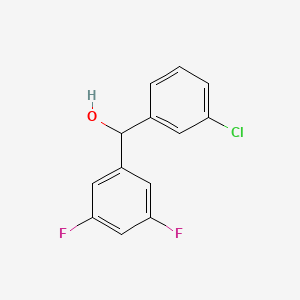molecular formula C13H9ClF2O B3043311 (3-Chlorophenyl)(3,5-difluorophenyl)methanol CAS No. 844683-51-8