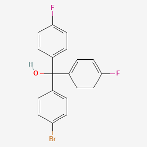 molecular formula C19H13BrF2O B3043324 4-Bromo-4',4''-difluorotrityl alcohol CAS No. 845790-77-4