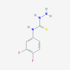 molecular formula C7H7F2N3S B3043335 4-(3,4-Difluorophenyl)thiosemicarbazide CAS No. 848079-92-5