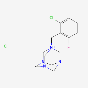 B3043337 1-(2-Chloro-6-fluorobenzyl)-3,5,7-triaza-1-azoniatricyclo[3.3.1.1~3,7~]decane chloride CAS No. 848611-91-6
