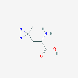 molecular formula C5H9N3O2 B3043374 (S)-2-Amino-3-(3-methyl-3H-diazirin-3-yl)propanoic acid CAS No. 851960-91-3