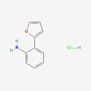 molecular formula C10H10ClNO B3043390 2-(furan-2-yl)aniline hydrochloride CAS No. 855948-13-9