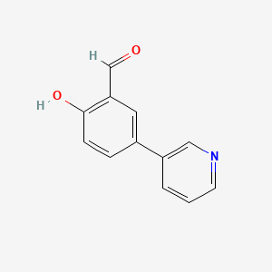 molecular formula C12H9NO2 B3043393 2-Hydroxy-5-(pyridin-3-yl)benzaldehyde CAS No. 85633-41-6